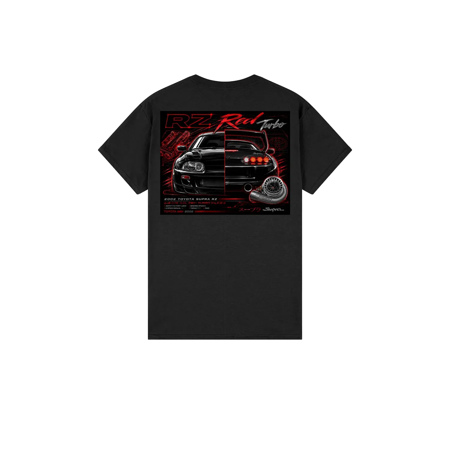Black back flat lay
