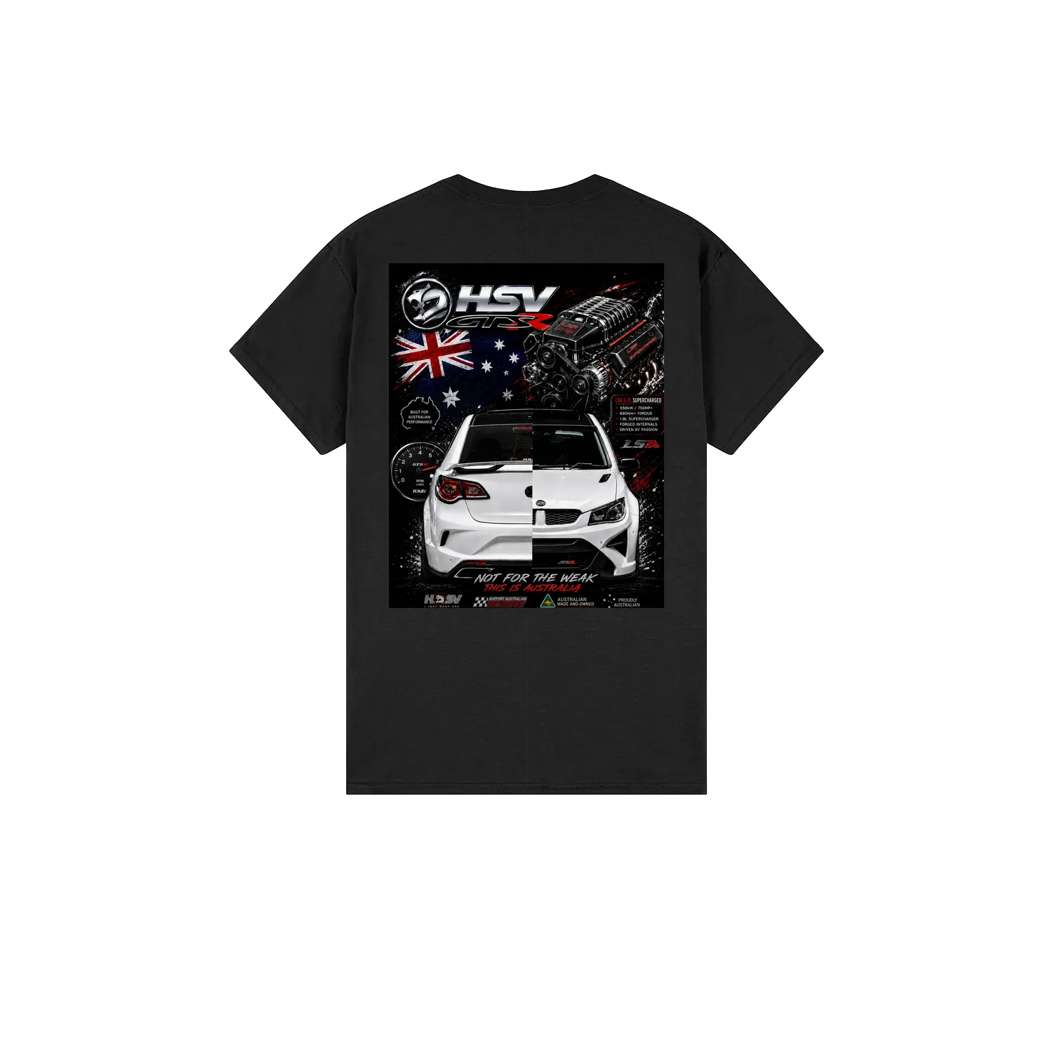 Black back flat lay