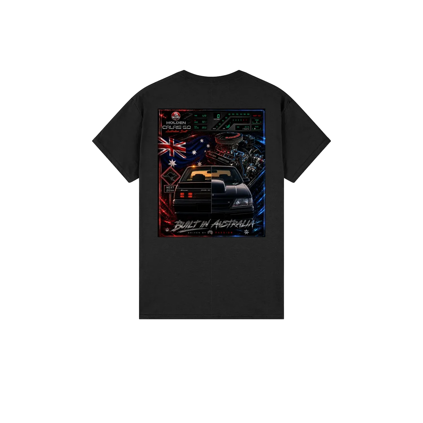 Black back flat lay