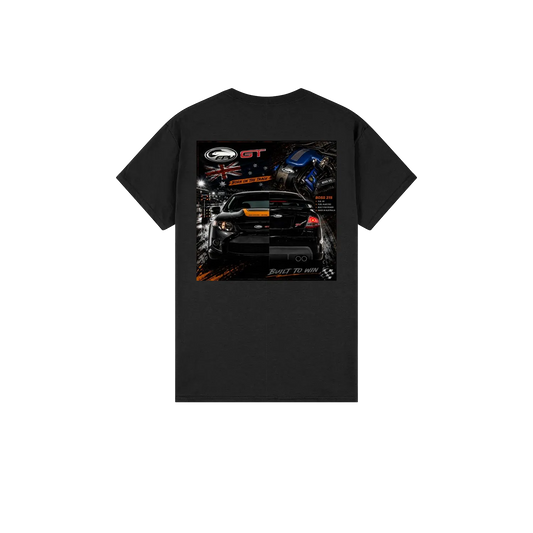 Black back flat lay