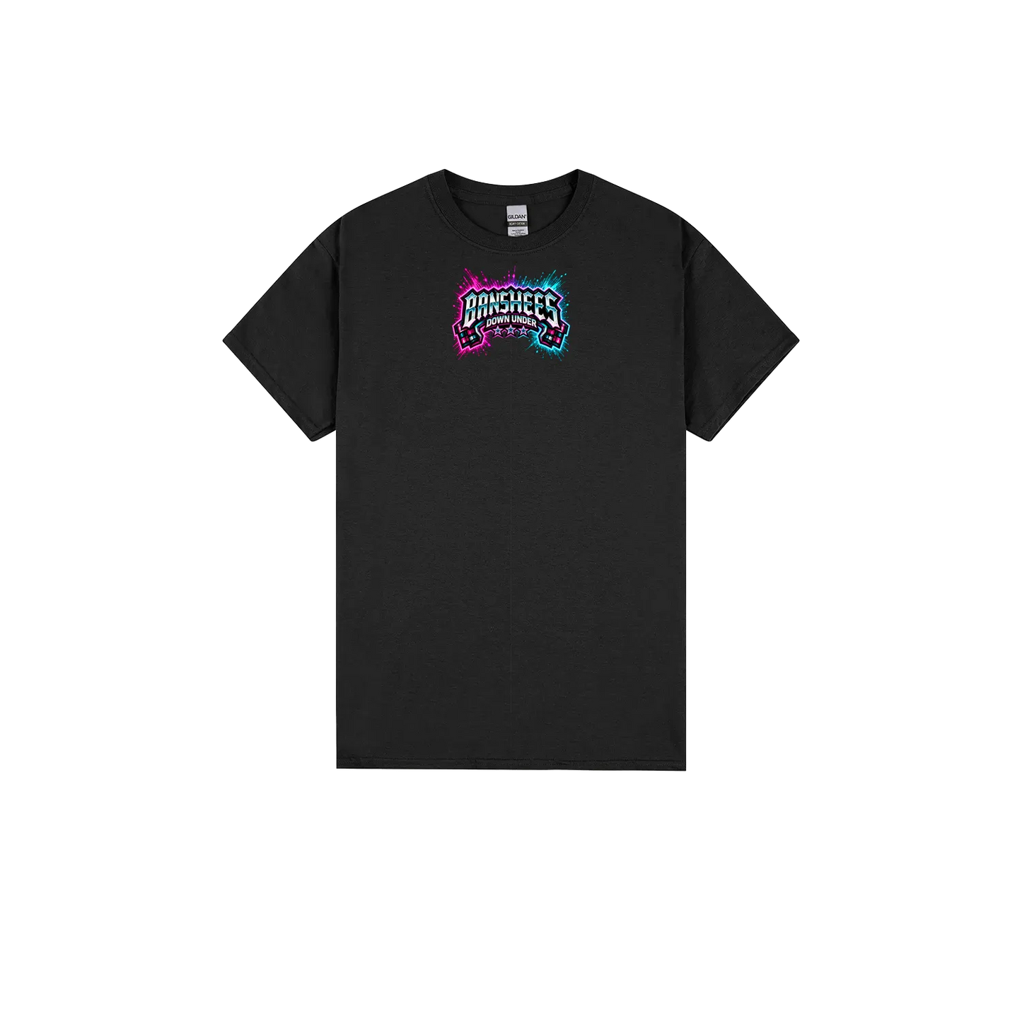 Black front flat lay