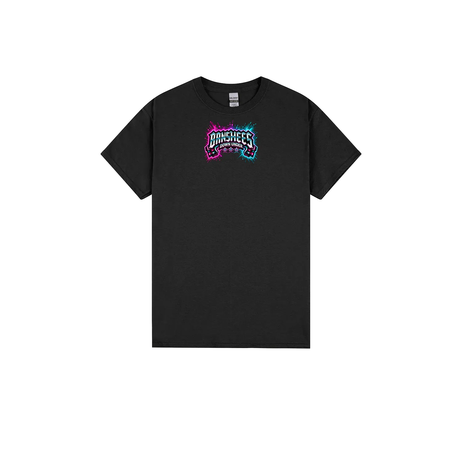 Black front flat lay