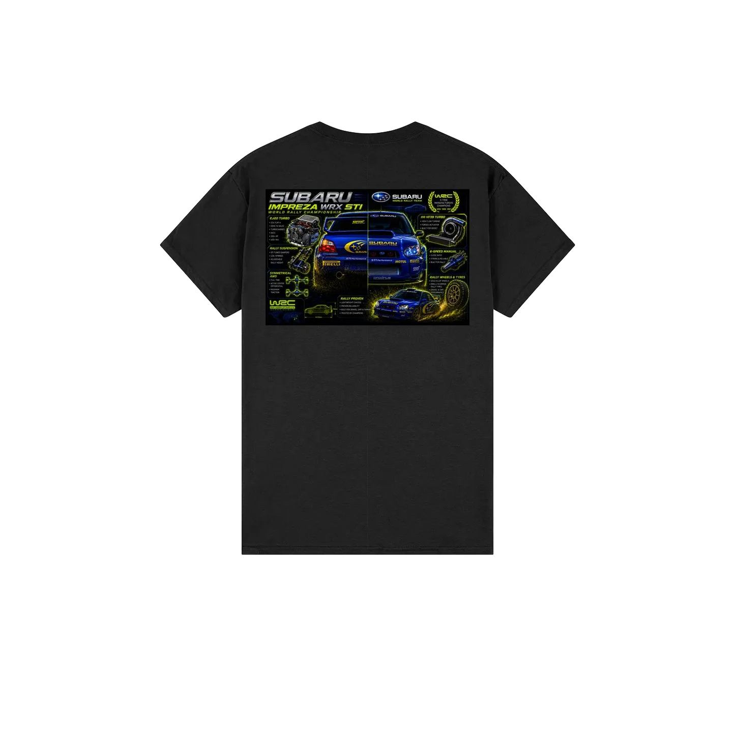 Black back flat lay