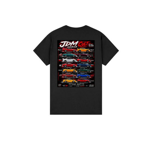 Black back flat lay