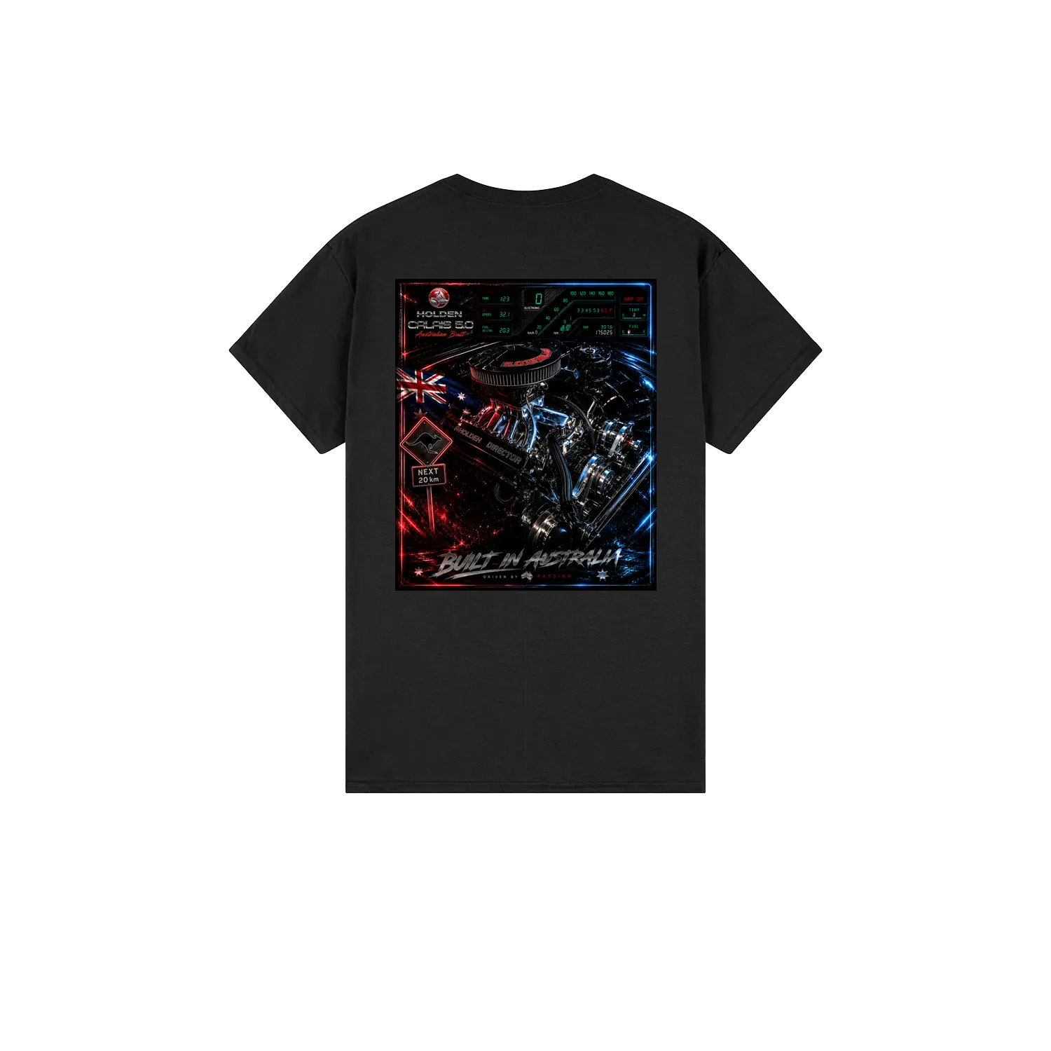 Black back flat lay