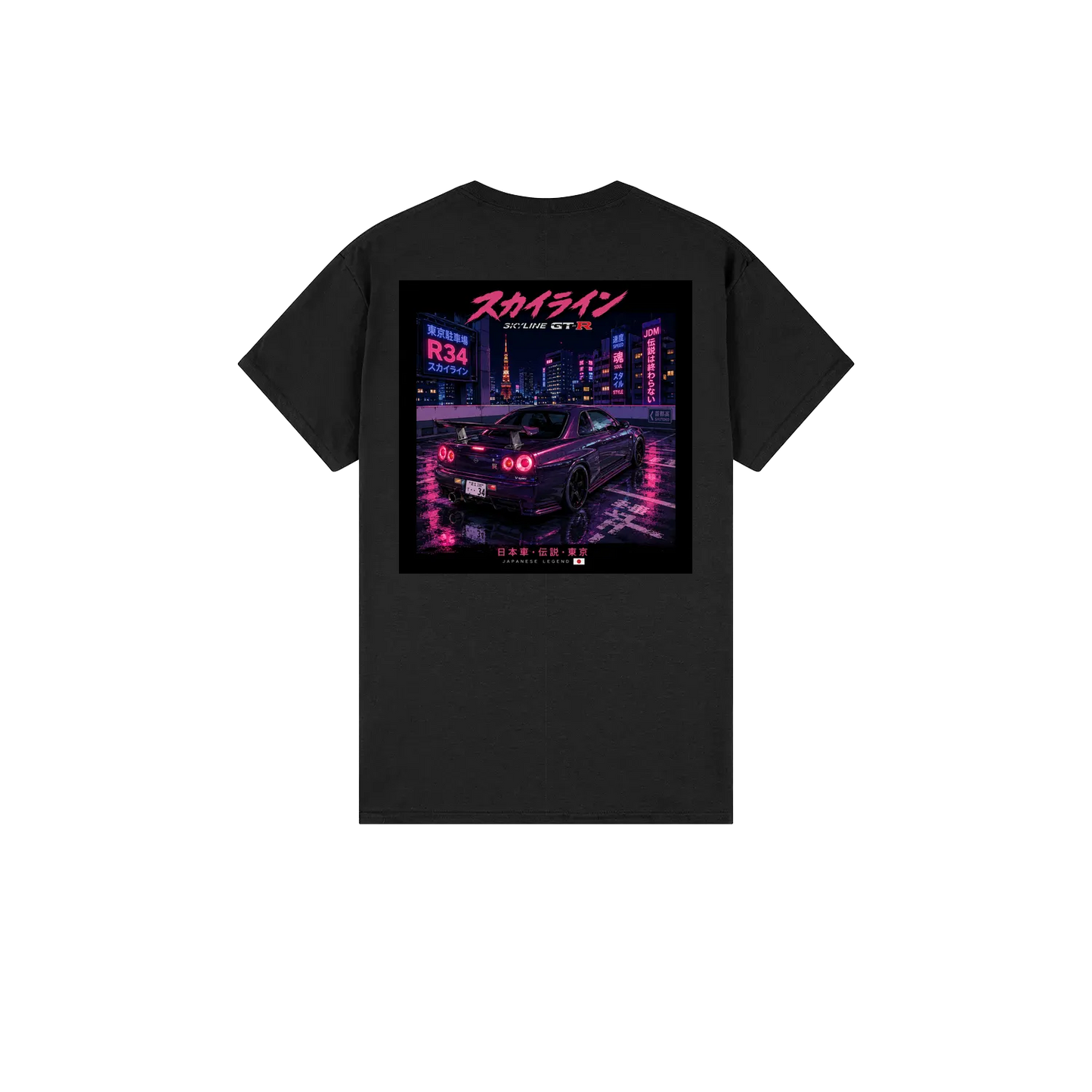 Black back flat lay