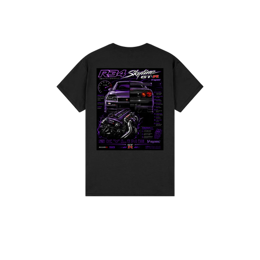 Black back flat lay