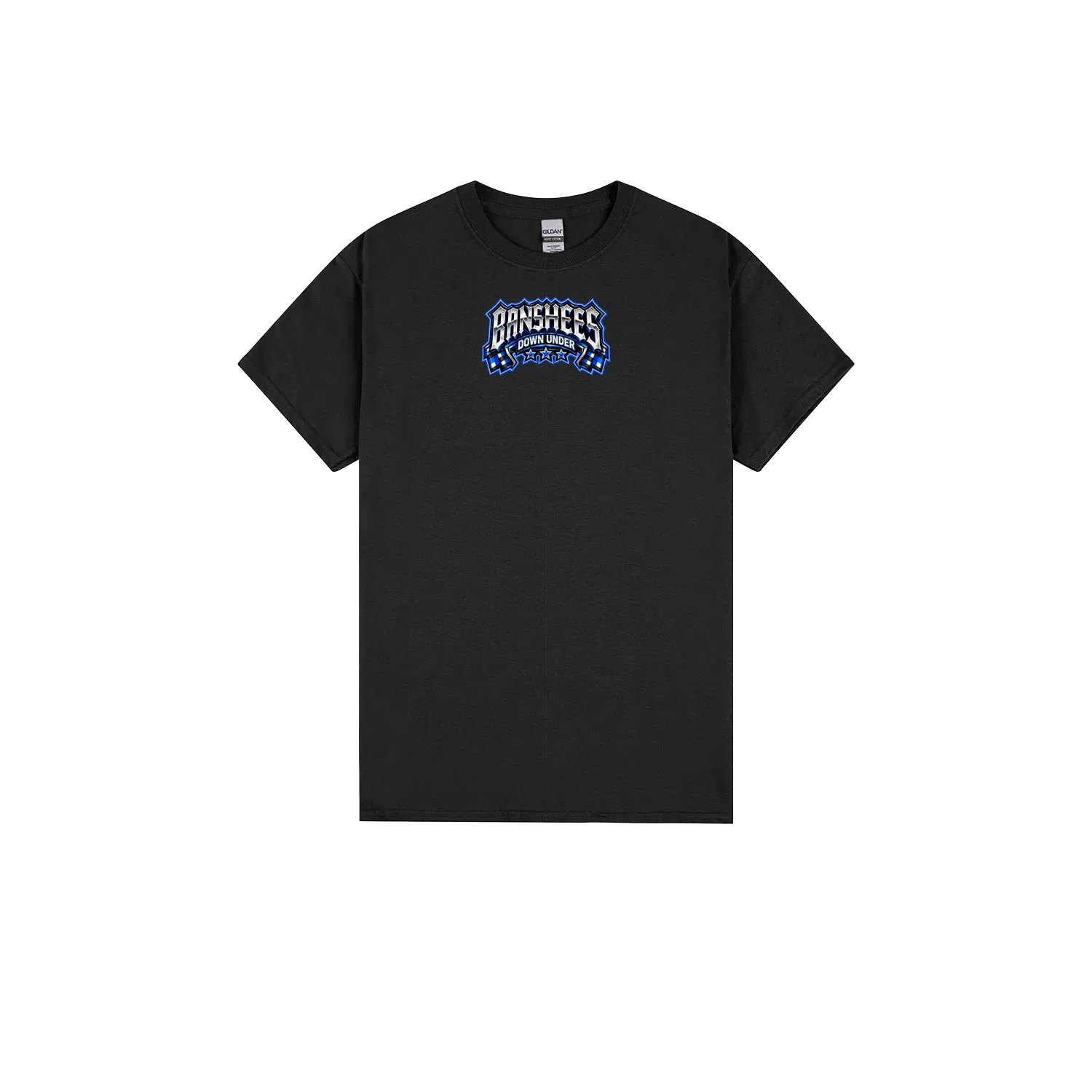 Black front flat lay