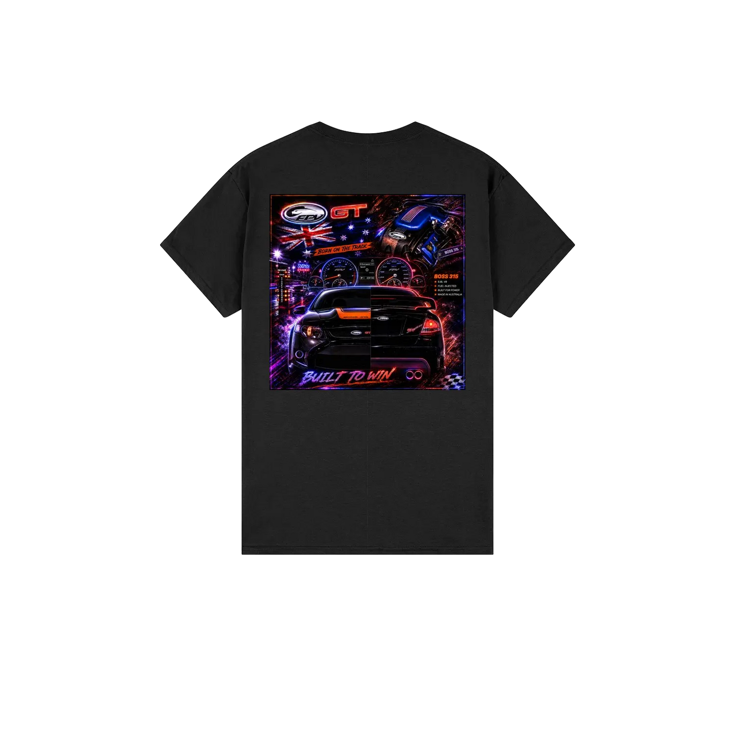 Black back flat lay