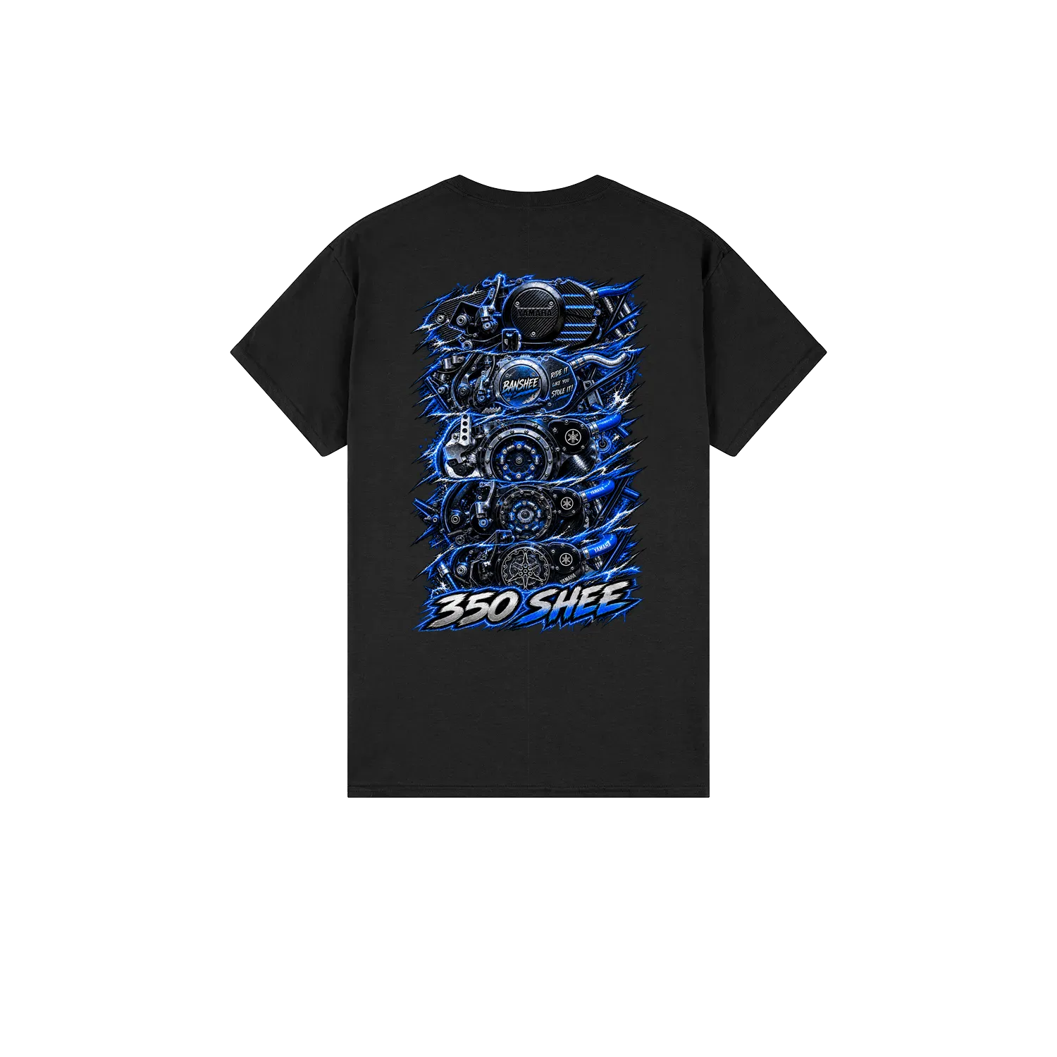 Black back flat lay