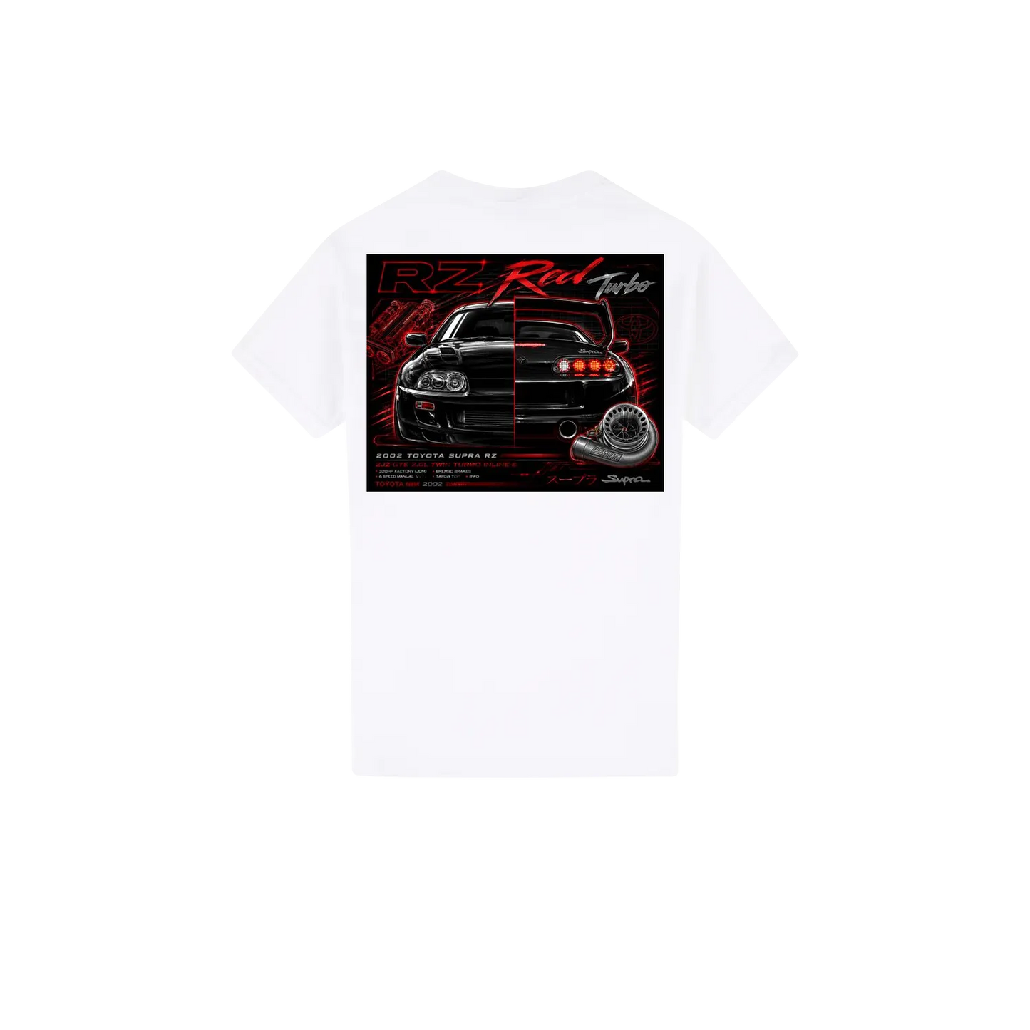 White back flat lay