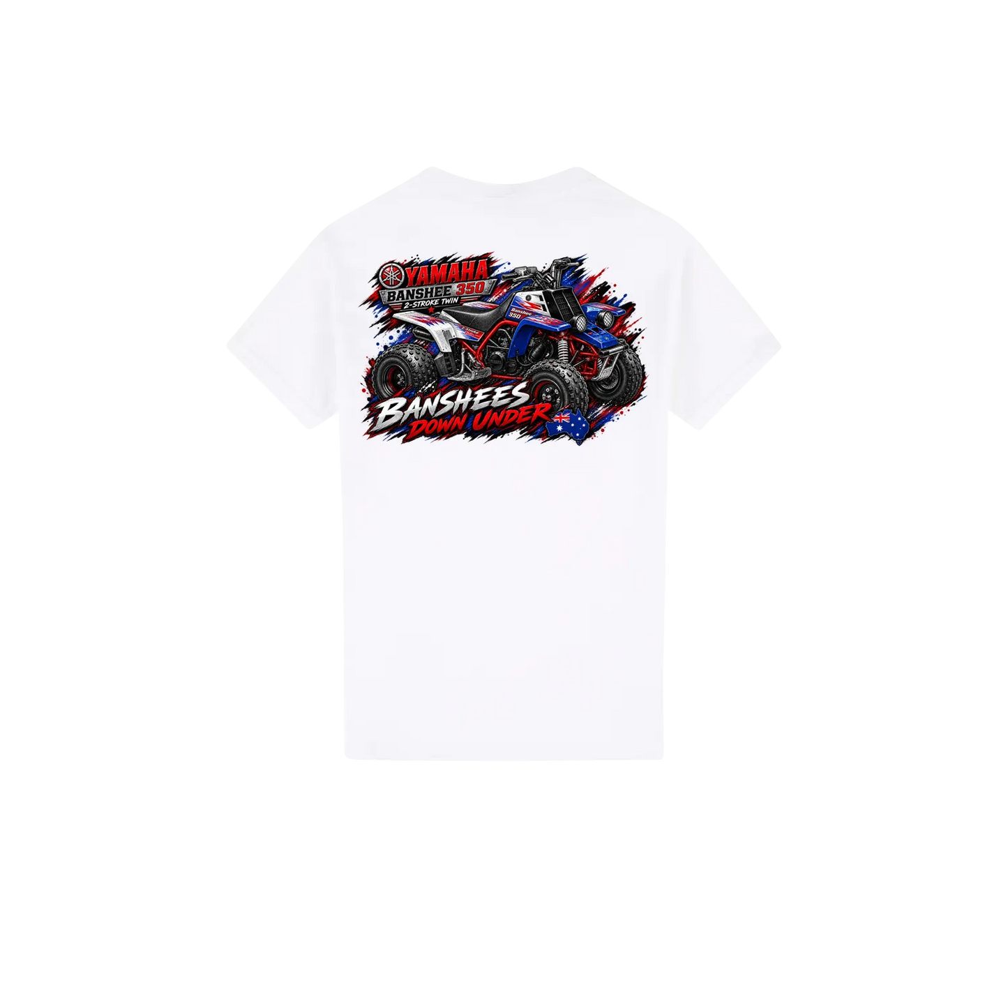 White back flat lay