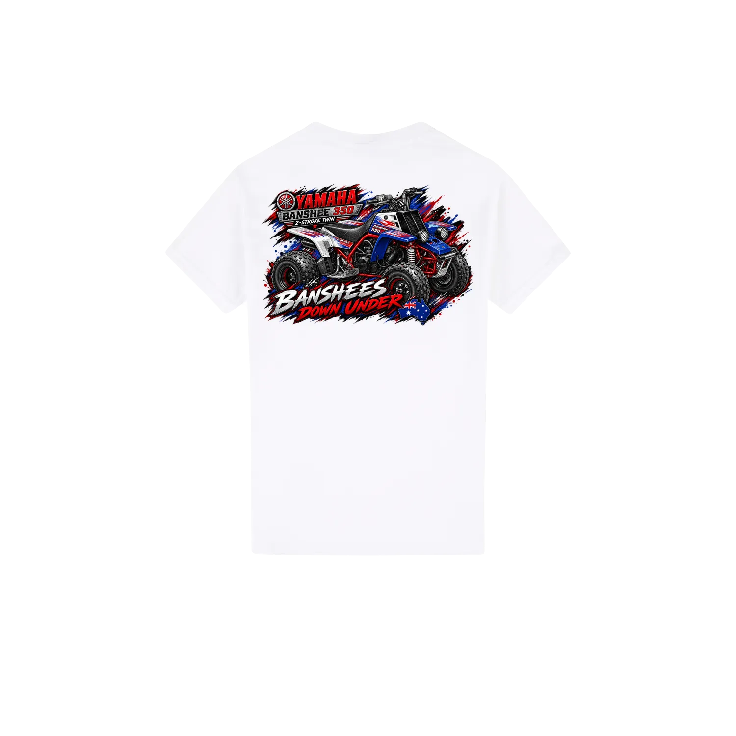 White back flat lay