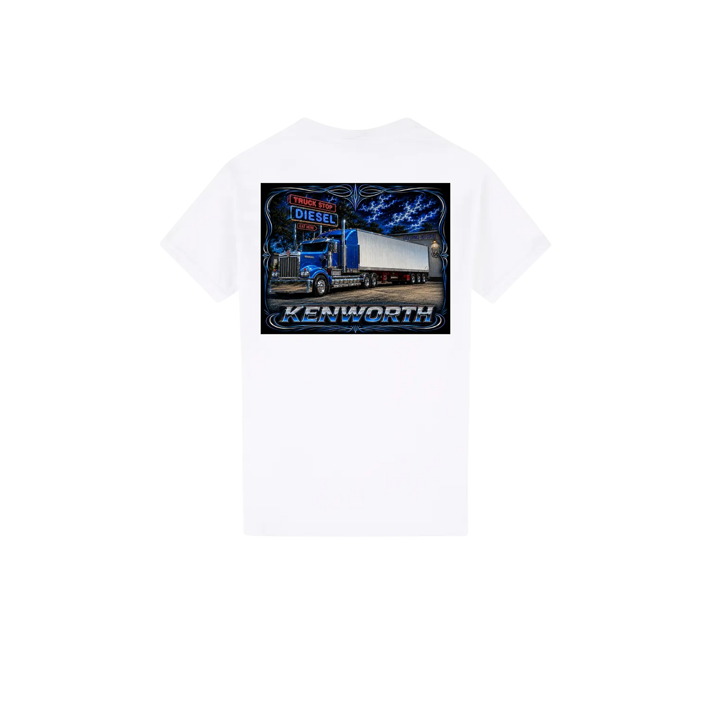 White back flat lay