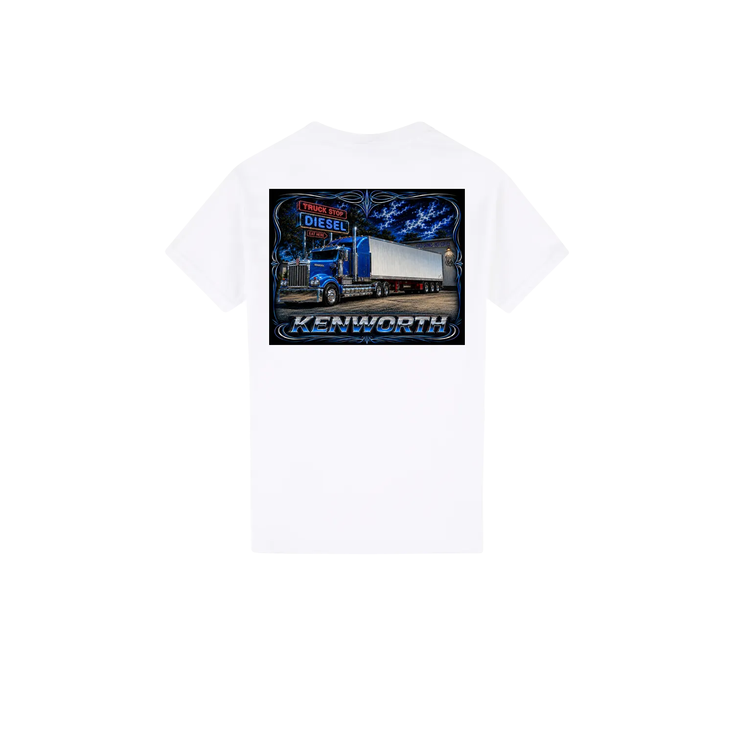 White back flat lay