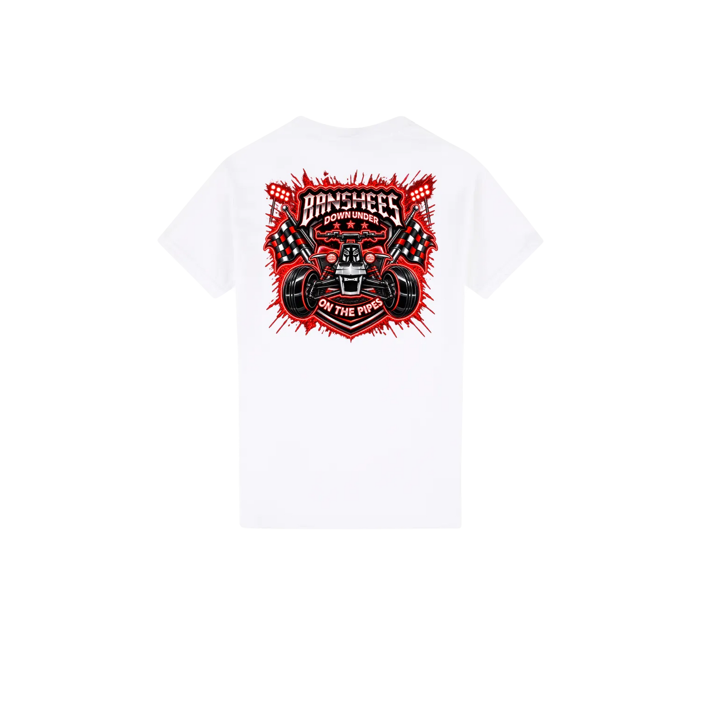 White back flat lay