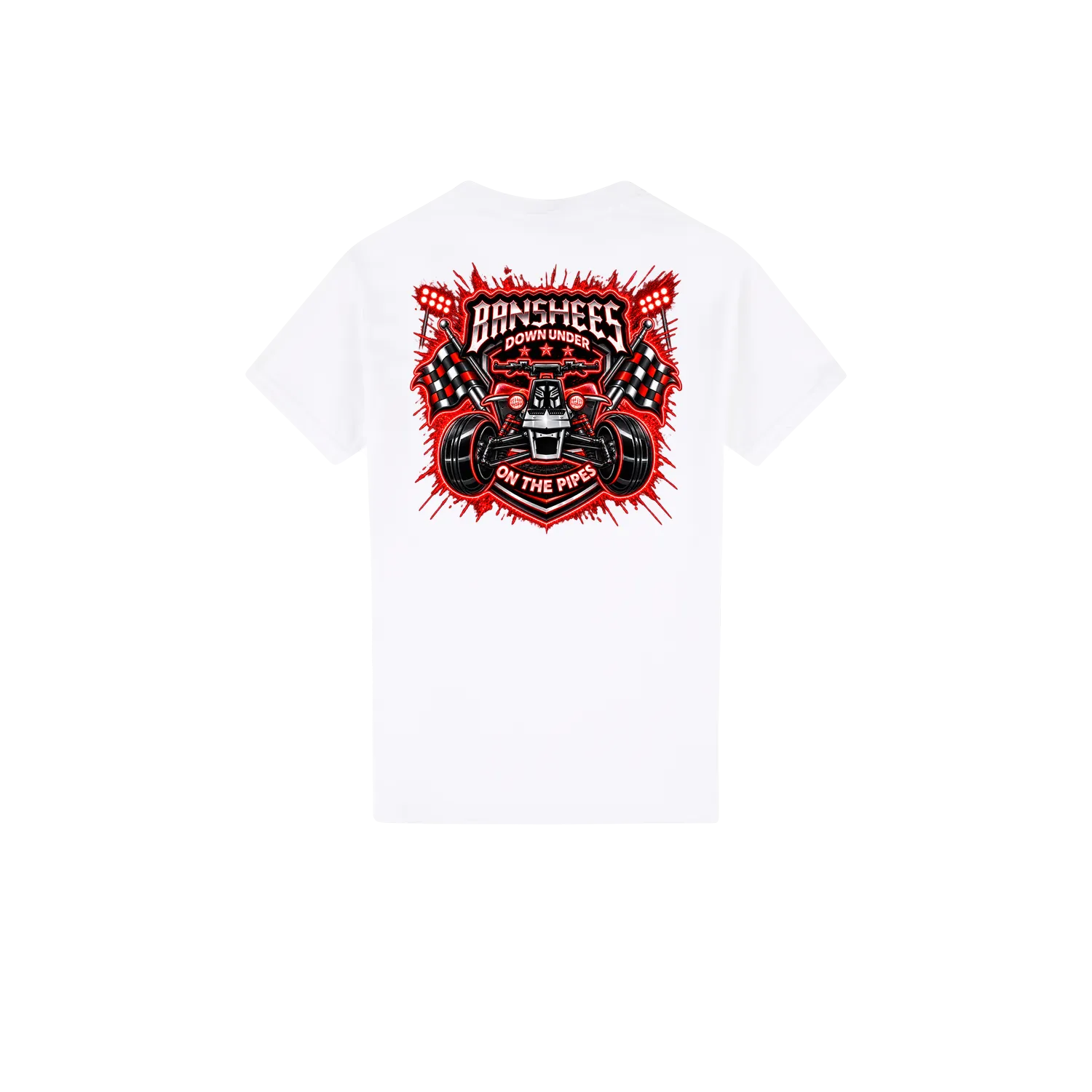White back flat lay