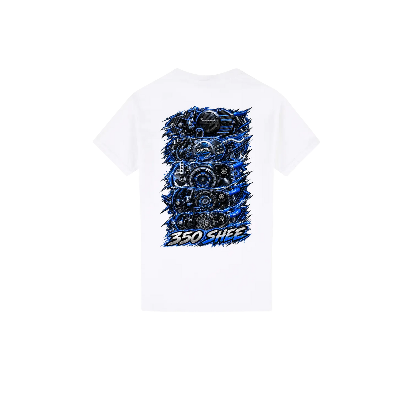 White back flat lay