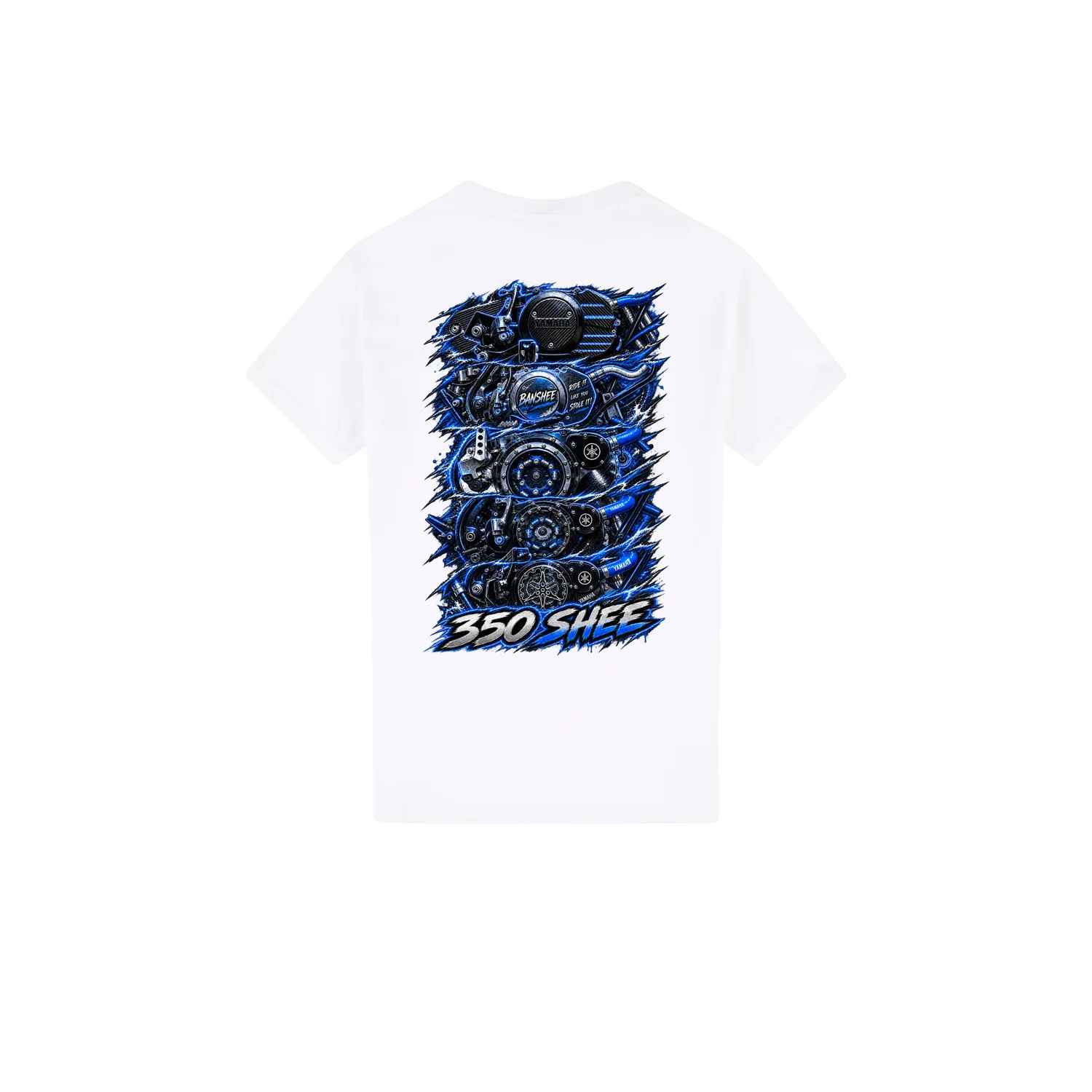 White back flat lay